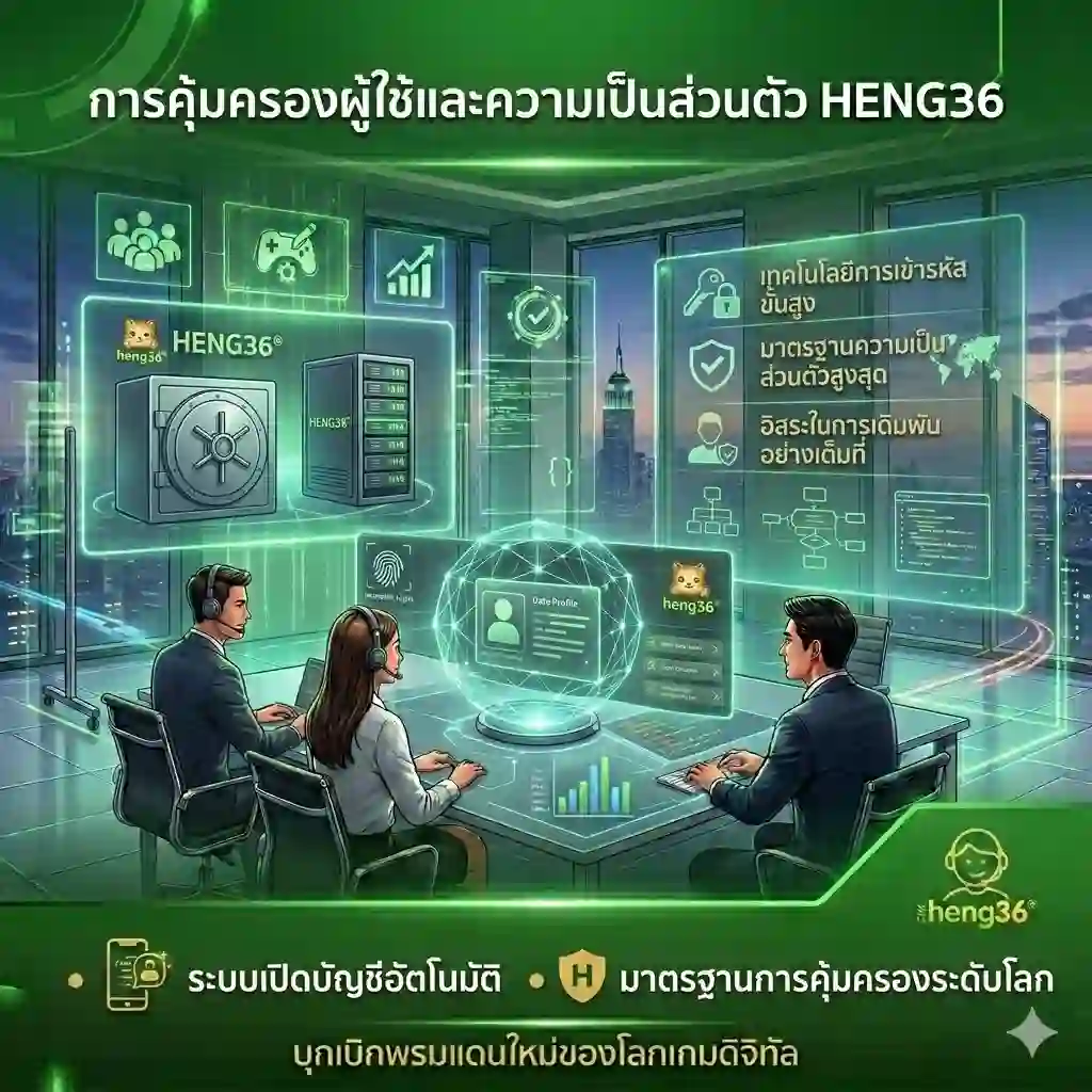 การคุ้มครองผู้ใช้และความเป็นส่วนตัว-HENG36