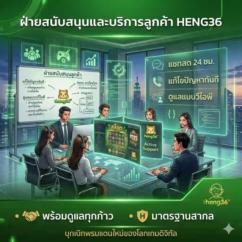 ฝ่ายสนับสนุนและบริการลูกค้า-HENG36